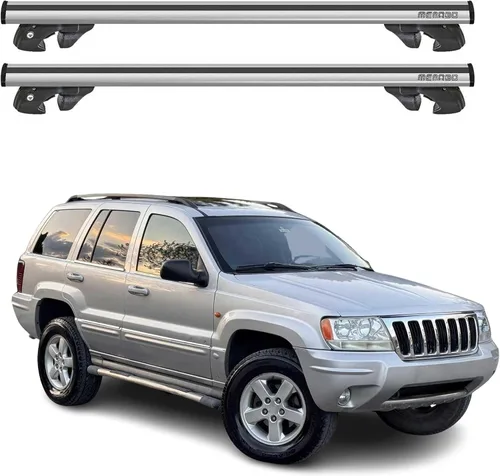 Miniatura 12 de OMAC USA - Barras portaequipajes con cerradura para portaequipajes de aluminio, 2 piezas para Jeep Grand Cherokee 1992-2001