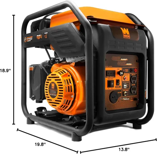 Miniatura 6 de WEN Generador inversor de marco abierto de 4000 vatios listo para RV (GN400iM)