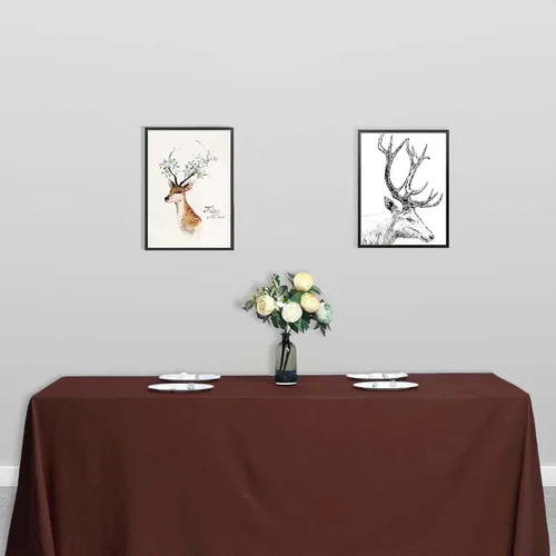 Miniatura 75 de Efavormart - 5 manteles rectangulares de poliéster blanco de 60 x 102 pulgadas, para banquetes, bodas, fiestas, restaurantes