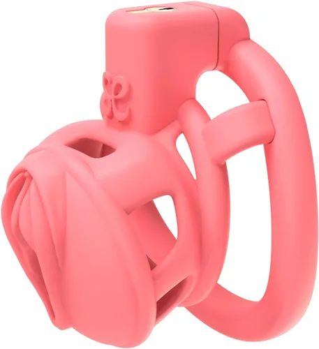 LockLove - Dispositivos de castidad masculina para pene, jaula para el pene, impresa en 3D, vagina realista, jaula de castidad rosa con cerradura y