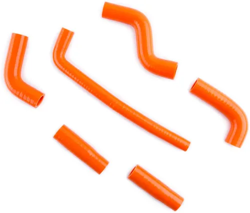 Miniatura 3 de JOIUYOLJ Kit de manguera de radiador de silicona de 3 capas compatible con KTM 400/525 EXC 2002-2006 (naranja)