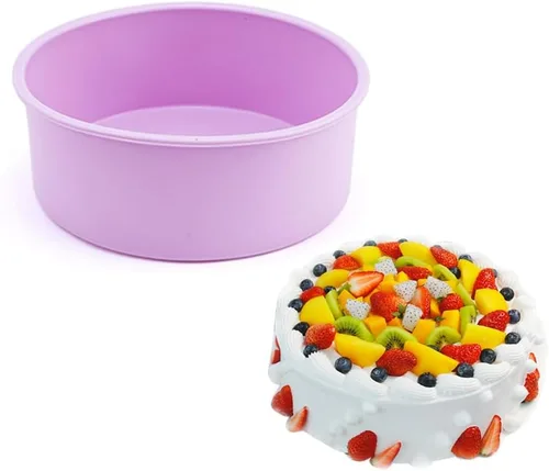 Miniatura 9 de SKYPRO Juegos de moldes de silicona para hornear, moldes redondos de silicona antiadherentes para pasteles en capas, pasteles de queso y pasteles