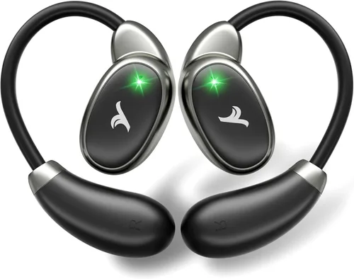 Auriculares de oído abierto verdaderamente inalámbricos, hasta 32 horas de reproducción, Bluetooth 5.4, auriculares de oreja abierta ultra cómodos,