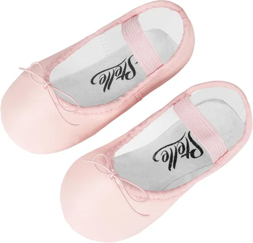 Miniatura 4 de Stelle Zapatos de ballet para niñas, zapatillas de baile de piel sintética para niños, zapatos de bailarina para niños pequeñosniños grandesmujeres