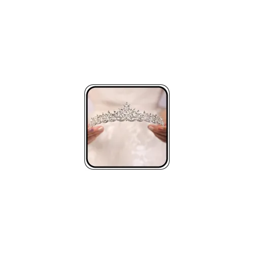 Miniatura 8 de JWICOS Corona de bodas con cristales rojos para mujeres, tiara para novias y damas de honor, accesorio para el cabello para fiesta de soltero