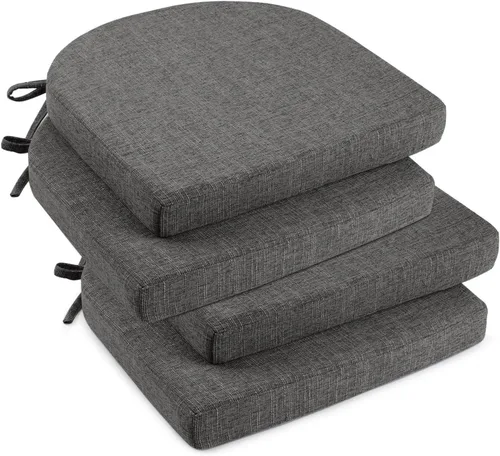 Miniatura 20 de downluxe Cojines para sillas de interior para sillas de comedor, almohadillas de espuma texturizadas suaves y cómodas para sillas de cocina