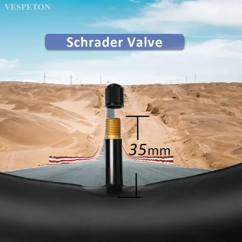 Miniatura 5 de Tubo de bicicleta de 26 x 4.0 pulgadas con válvula Schrader AV35mm, tubos interiores de bicicleta eléctrica de goma butílica premium, paquete de 2