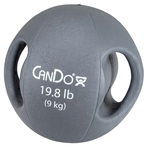 Miniatura 11 de CanDo Balón medicinal moldeado de doble mango para entrenamiento de fuerza, entrenamientos de núcleo, calentamientos, cardiometría y pliometría