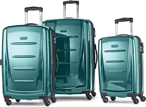 Miniatura 141 de Samsonite Winfield 2 Equipaje rígido con ruedas giratorias, Azul profundo, Juego de 3 piezas (20/24/28)