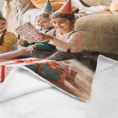 Miniatura 5 de Manta personalizada con fotos, mantas personalizadas con imagen para madre, padre, niños, hermana, amigos, parejas, cumpleaños, 1 foto, 30 x 40