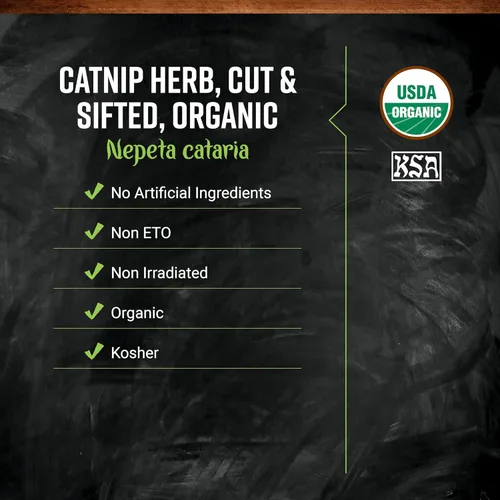 Miniatura 3 de Frontier Co-op Hierba gatera orgánica, 1 libra a granel, amada por gatos y jardineros, mezcla de té popular, orgánica, kosher
