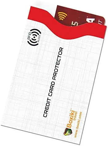 Miniatura 3 de Boxiki Travel - Fundas de bloqueo con código de color (12 fundas para tarjetas de crédito), color blanco