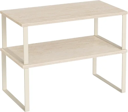 Miniatura 18 de SONGMICS Estante Organizador de Gabinete, Juego de 2 Estantes de Encimera de Cocina, Almacenamiento de Cocina, Estante de Especias, Apilable