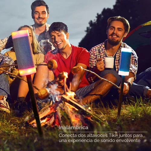 Miniatura 6 de iJoy Altavoz inalámbrico con 10 horas de reproducción: IP66 impermeable, resistente al polvo, resistente a la intemperie, altavoz Bluetooth Tiki