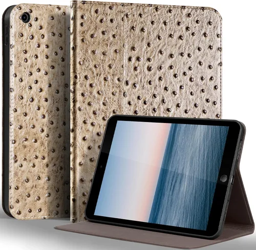 Miniatura 12 de Gexmil Funda para iPad de 9ª/8ª/7ª generación (2021/2020/2019), funda de cuero genuino de 10.2 pulgadas, funda de piel de vaca con función