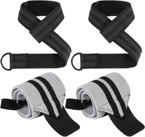 Correas de elevación y muñequeras, correas de muñeca de 24 pulgadas de neopreno acolchado para levantamiento de pesas, levantamiento de pesas, peso