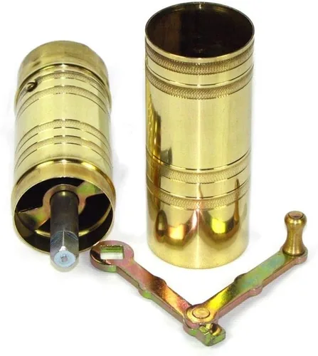 Miniatura 2 de Molinillo manual de café turco griego árabe y pimienta, latón resistente, 8.5 pulgadas