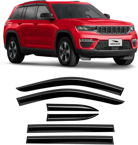 Miniatura 20 de Voron Glass - Protectores de lluvia con cinta adhesiva extra duraderos para Toyota RAV4 2013-2018, deflectores de ventana, viseras de ventilación, 6
