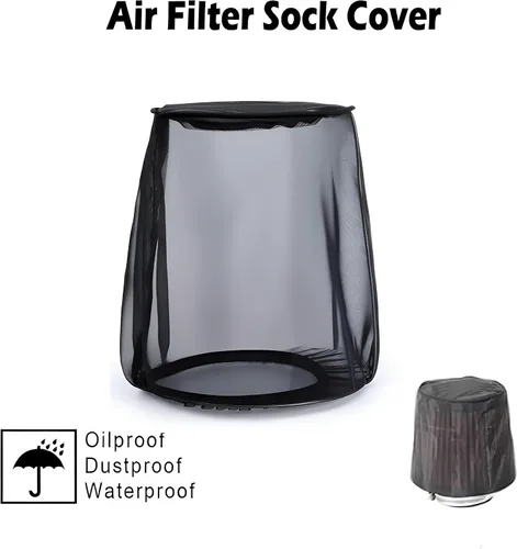 Miniatura 2 de Cubierta de Filtro de Aire TCMI para Filtro de Admisión de Aire Frío de Coche, Envoltura a Prueba de Polvo, Calceta de Filtro de Admisión de Aire