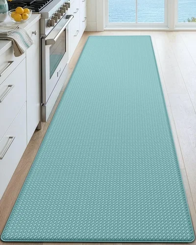 Miniatura 17 de DEXI Alfombrillas de Cocina Acolchadas Anti Fatiga, 17x59, Alfombra de Pasillo para Estar de Pie Impermeable, Espuma Viscoelástica Cómoda Acolchada