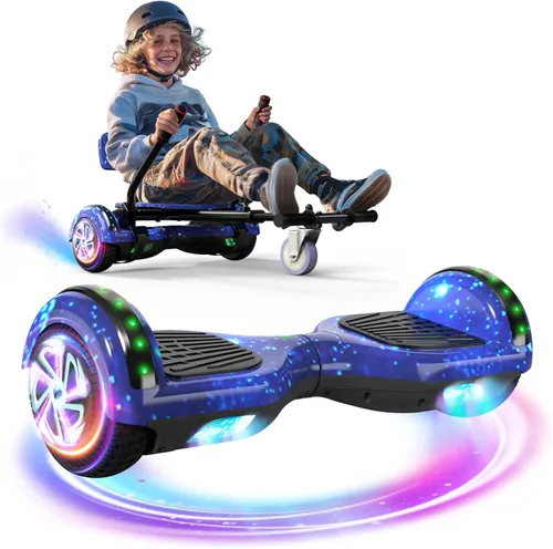 Miniatura 9 de Scooter Seat Attachment, Scooter with Go Kart for Kids Boys Girls Adults, LED Lights, Bluetooth(Include Go-Kart)