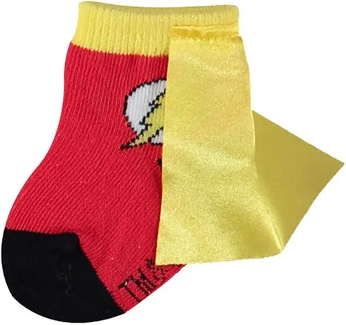 Miniatura 4 de DC Comics Justice League Baby Boys 3-Pack Booties - Batman Baby Socks with Superman and The Flash (3-Pack, 0-12 Months)