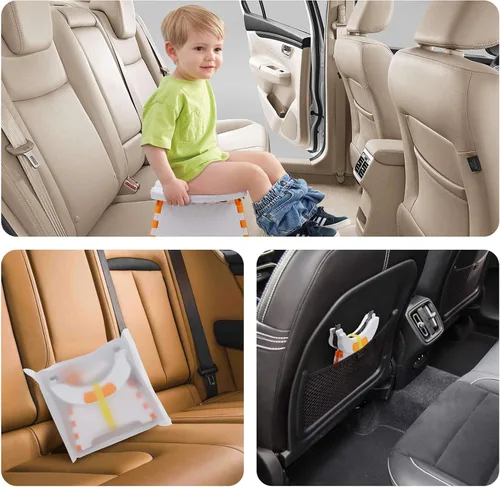 Miniatura 3 de Asiento de entrenamiento portátil para niños pequeños, inodoro plegable para niños, inodoro plegable para niños, orinal de viaje para automóvil