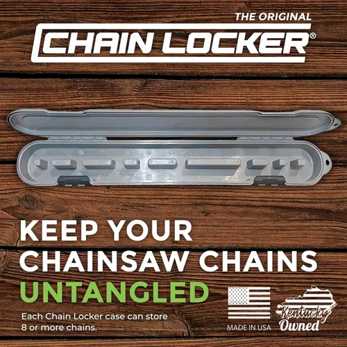 Miniatura 3 de Almacenamiento original de cadena de motosierra, estuche universal portátil para todas las cadenas de hasta 20 pulgadas de cuchillas - Puede apilar