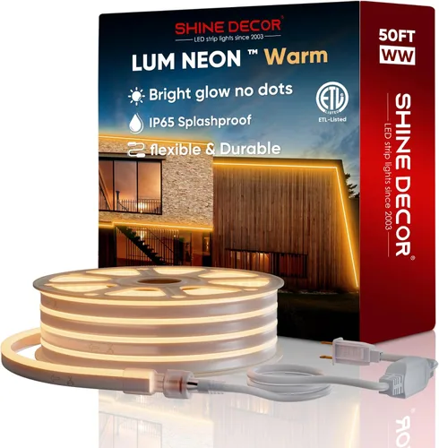 Miniatura 2 de Shine Decor Productos del paquete de la pista del canal de aluminio con el kit caliente de las luces de neón de la cuerda de neón de 2500K de 500K
