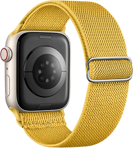 Miniatura 39 de Correa elástica de nailon compatible con Apple Watch Series 11, 10, 9, 8, 7, 1.811 in, 1.772 in, 1.654 in, 1.614 in, Ultra 3, 2, 1.929 in, Series 6