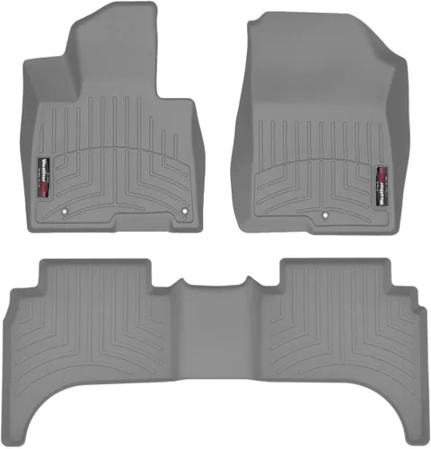 Miniatura 10 de WeatherTech Alfombrillas de ajuste personalizado para Hyundai Santa Cruz - 1ª y 2ª fila (441678-1-4), Negro