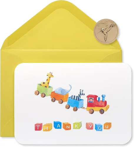 Miniatura 7 de Papyrus Tarjetas de agradecimiento para baby shower con sobres, animales (14 unidades)