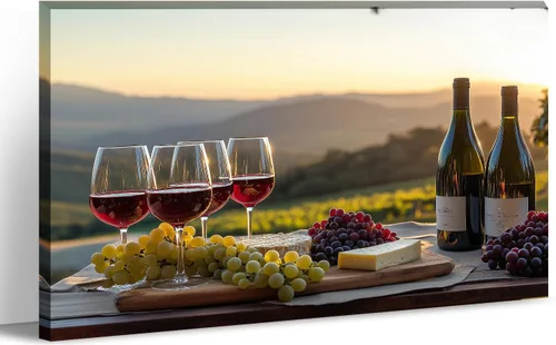 Lienzo decorativo para pared, decoración de cocina, pintura de queso con uvas, obra de arte moderna, paisaje, fotografía, pintura para comedor, Art-1