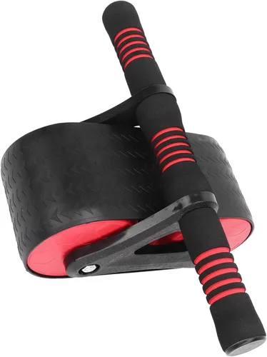 Miniatura 2 de Rueda abdominal automática con respaldo elástico Diseño de 2 ruedas para la fuerza del núcleo/gimnasio en casa/apto para principiantes Mango
