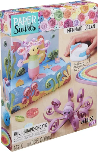 Alex DIY Remolinos de papel 3D sirena océano niños arte y manualidades actividad