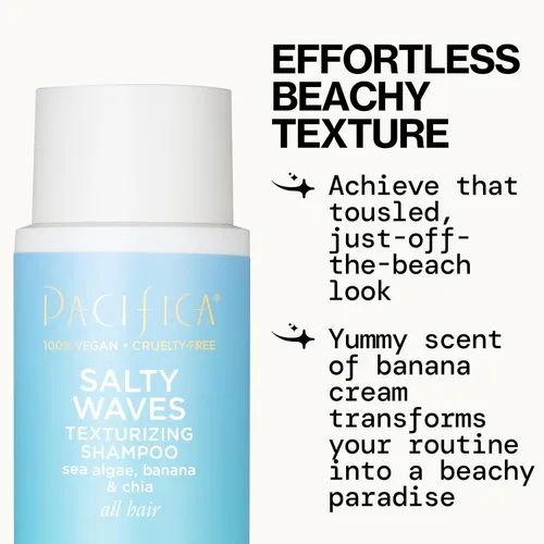 Miniatura 4 de Pacifica Beauty Salty Waves - Champú texturizante + acondicionador texturizante Para todo tipo de cabello Cabello de playa perfecto y sin
