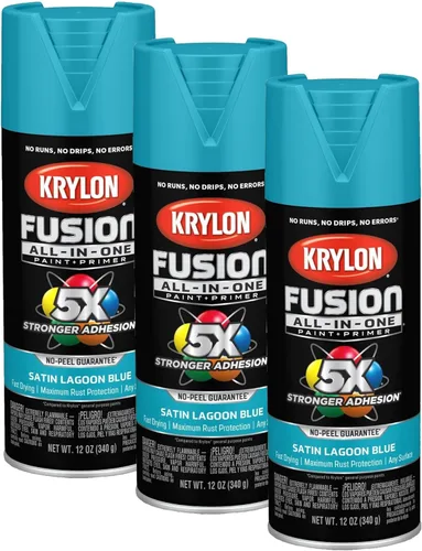 Miniatura 30 de Krylon Fusion - Pintura en aerosol adhesiva todo en uno para uso en interiores y exteriores, 12 onzas, aluminio Icy Grape