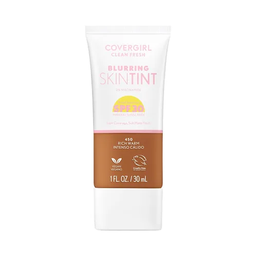 Miniatura 9 de COVERGIRL Clean Fresh - Tinte para piel borrosa con SPF 30, 420 luz/medio neutro, base líquida, acabado mate suave, suaviza, ilumina, difumina