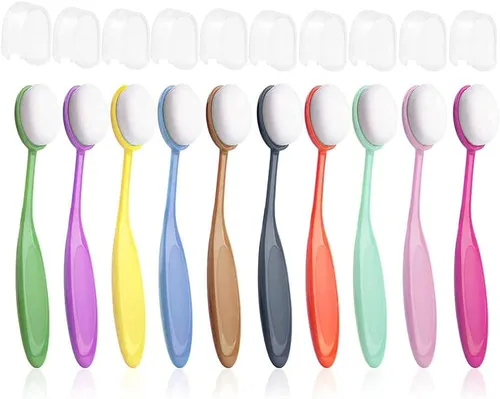 Miniatura 12 de Yoseng 10 pinceles de mezcla de tinta de colores para fabricación de tarjetas, manualidades de uso amplio surtido de papel Crafter mango de código