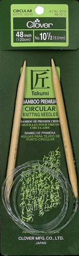 Miniatura 8 de Agujas de tejer circulares de bambú Takumi, 48 pulgadas tamaño 0