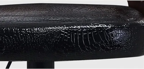Miniatura 3 de Taburetes de bar con respaldo de madera maciza, taburetes de bar ajustables de cuero giratorios, sillas de bar giratorias con respaldo, silla de bar
