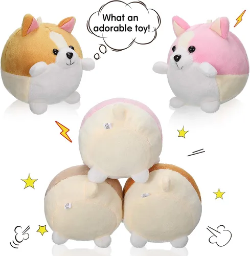 Miniatura 4 de Skylety Paquete de 12 mini perros de peluche de 5 pulgadas, cachorros de peluche pequeños a granel, lindos juguetes de felpa suave, regalo