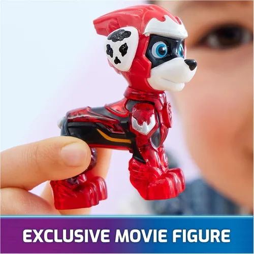 Miniatura 5 de Paw Patrol: The Mighty Movie, juguete de camión de bomberos con figura de acción Marshall Mighty Pups, luces y sonidos, juguetes para niños y niñas