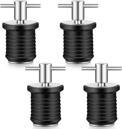 Miniatura 8 de Linkstyle Tapón de drenaje con mango en T 4 4 piezas de latón
