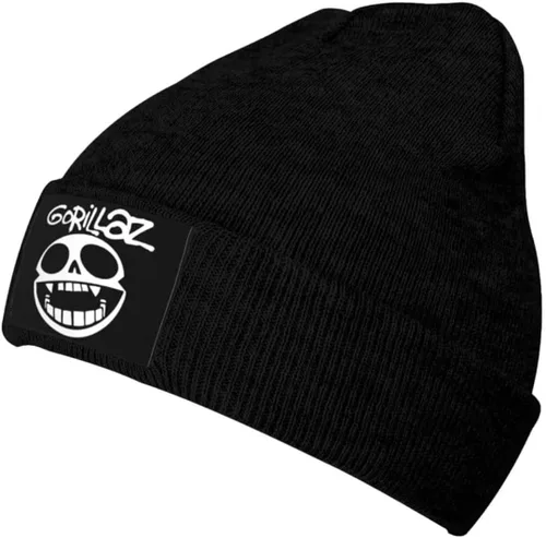 Miniatura 2 de Gorillaz Gorro de punto con estampado para hombres y mujeres gorro de punto cálido para exteriores e invierno