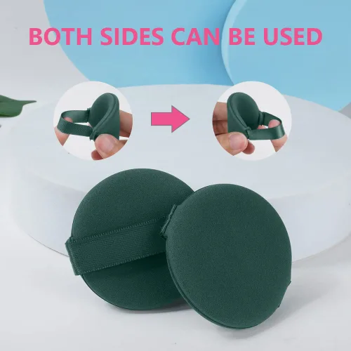 Miniatura 7 de Ainiv 9 esponjas de maquillaje con cojín de aire para base, esponja reutilizable con caja portátil, esponja de mezcla sin látex para líquidos