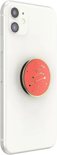 Miniatura 3 de PopSockets Agarre para teléfono con soporte expandible, agarre adhesivo, esmalte - Zodiac Leo