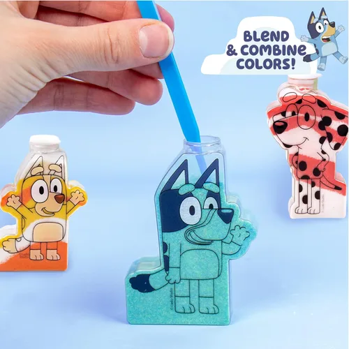 Miniatura 5 de Bluey Kit de arte de arena, incluye 5 botellas de arte de arena y 7 arenas de colores, crea tu propio arte de arena, kit de bricolaje, proyecto