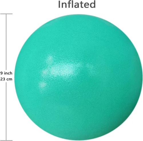 Miniatura 4 de AppleRound Exercise Ball with Pump, 9-Inch Small for Pilates, Yoga, Core Stability - Choose: [Pack of 1 Ball + 1 Pump] or [Pack of 2 Balls + 1 Pump]