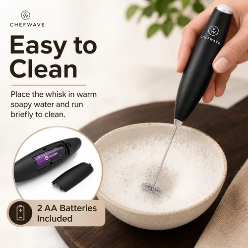 Miniatura 5 de ChefWave Espumador de leche portátil (negro)